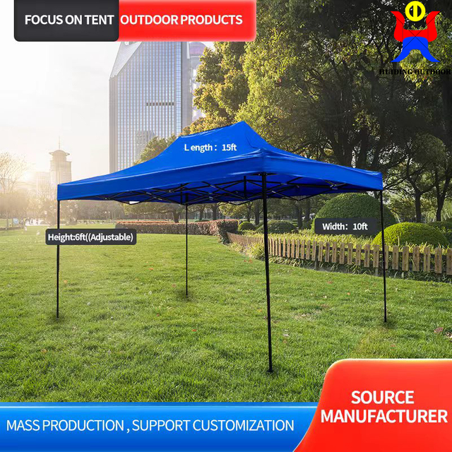 Tente pliante avec couverture étanche de 10x15 pieds, tente Pop-Up pour fêtes, auvent de belvédère