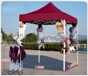 Tentes pop-up en acier personnalisées multidimensionnelles, auvent publicitaire pour événements d'affichage de salons commerciaux, cadre Hexagonal extérieur