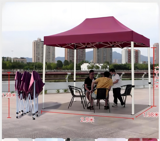 Auvent Pop-Up 10x10 pieds de haute qualité, tente pliante pour salon commercial, 2x2m 3x3m 3x4.5m 3x6m, tente pliante pour publicité extérieure, gazébo 3x3 M