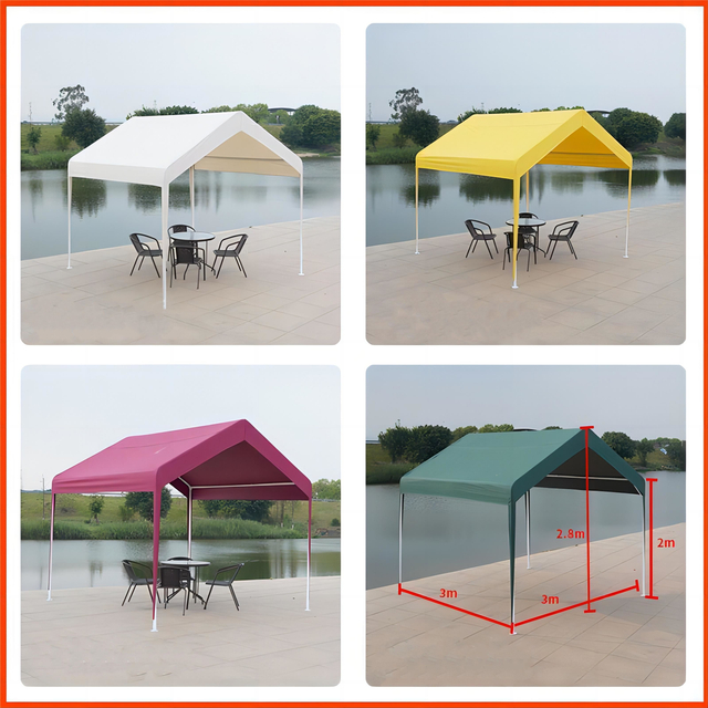 Auvent étanche pour salon commercial, publicité extérieure moderne 3x3, avec Logo personnalisé, cadre en acier, tente pour fêtes de jardin