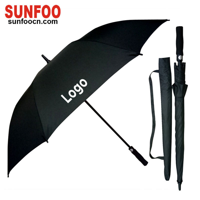 Parapluie de Golf à cadre automatique en fibre de verre, Extra Large, avec Logo imprimé, étanche, pour adultes, pour le Camping, suspendu, vente en gros