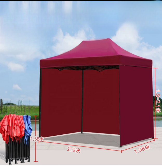 Tente pliante pour salon commercial, personnalisation 3x3m, 10x10 pieds, auvent Pop-Up, gazébo publicitaire, cadre en acier imprimé avec Logo personnalisé