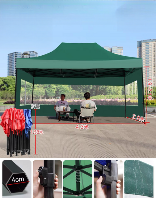 Gazebo pliant en aluminium de publicité personnalisée de haute qualité, cadre d'auvent Pop-up extérieur pour tentes d'exposition imperméables en aluminium