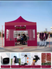Tente de salon commercial avec cadre en diamant Hexagonal, série de haute qualité, pare-soleil extérieur pour événements en plein air et Promotions à grande échelle