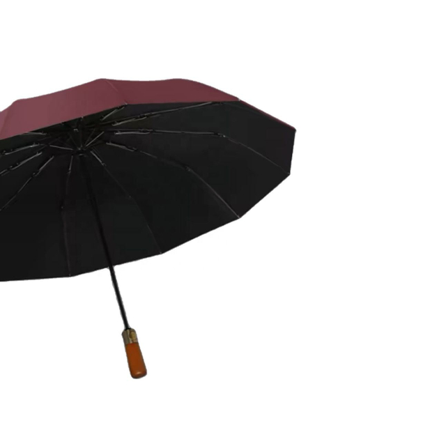 Anti-fort coupe-vent imperméable épaissi trois fois parapluie entièrement automatique parapluie de plage parapluie logo personnalisé impression pour la pluie
