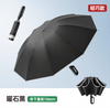 Parapluie de lampe de poche LED automatique, Super grand, trois plis, pluie ensoleillée, double usage, rotatif à 180 degrés, vente en gros