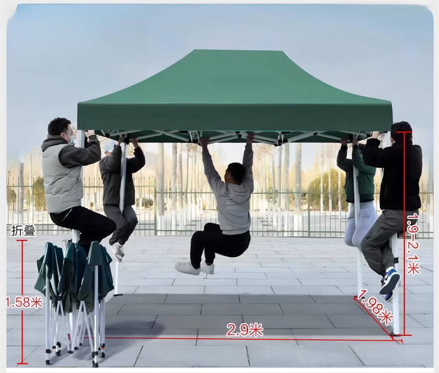 CONCEPTION GRATUITE Salon Pliant Autre Impression Personnalisée Pop up Auvent Gazebo Auvent Abri Chapiteau Tentes Extérieures Cadre Hexagonal