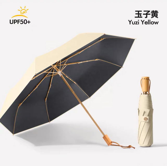 Parapluie pliant automatique, grand parapluie pour hommes, résistant au vent, à la pluie, à double usage, pare-soleil pour femmes
