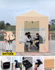 Auvent pop-up pliable avec cadre en aluminium de luxe, avec publicité imprimée personnalisée pour tentes de salons commerciaux