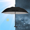 Parapluie droit de haute qualité, coupe-vent et imperméable, Design UV classique personnalisé pour adultes, pare-soleil avec Logo personnalisé