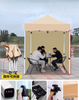 Tente d'événement Pop-up imprimée sur mesure, cadre en aluminium, paroi latérale en tissu et couverture en Polyester, tentes d'exposition imperméables en aluminium