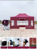 Tente de salon commercial avec cadre en diamant Hexagonal, série de haute qualité, pare-soleil extérieur pour événements en plein air et Promotions à grande échelle