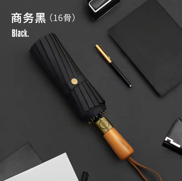 Base de parapluie parapluie, Super grand, trois plis, pluie ensoleillée, double usage, rotatif à 180 degrés, automatique, lampe de poche LED, vente en gros