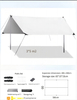 Fabrication de tentes de camping en plein air, auvent pour Sun Van, équipement de camping