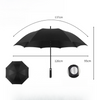 Pare-soleil automatique de créateur de mode personnel, logo personnalisé, compact, portable, coupe-vent automatique, 3 parapluies pliants