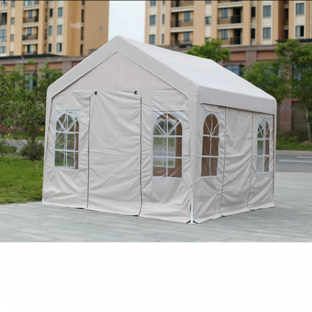 Gazebo de tente pliante en tuyau galvanisé en usine, tente à auvent pop-up facile