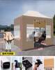 Auvent pop-up pliable avec cadre en aluminium de luxe, avec publicité imprimée personnalisée pour tentes de salons commerciaux