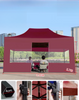 Tente Pop-up pliable avec cadre d'auvent robuste, pied de qualité supérieure, pour événements commerciaux, tentes d'exposition imperméables en aluminium