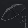 Nouveau parapluie de voiture inversé avec Logo personnalisé Double couche à l'envers conception de poignée en forme de C parapluie de pluie inversé pliant inversé