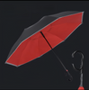 Nouveau parapluie de voiture inversé avec Logo personnalisé Double couche à l'envers conception de poignée en forme de C parapluie de pluie inversé pliant inversé