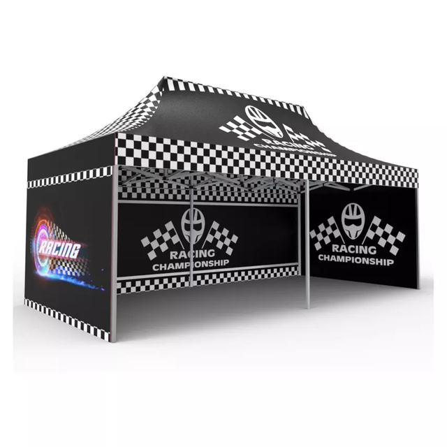 Tente auvent Pop-Up 10x20 de haute qualité, abri en vinyle instantané robuste et personnalisable, tente publicitaire à parois latérales durables