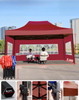 Tente d'exposition promotionnelle commerciale extérieure personnalisée, auvents pliants de stand de belvédère pour tentes d'exposition imperméables en aluminium