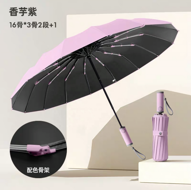 Parapluie irisé à ouverture automatique, Logo personnalisé 16K, Parasol coupe-vent de Golf pour adulte