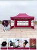 Grand Gazebo pliable personnalisé, tente de fête, auvent extérieur, pare-soleil de jardin, salon commercial, auvent Pop-Up, cadre Hexagonal en diamant