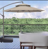 Pôle latéral piscine pliant patio tissu imperméable personnalisé pare-soleil extérieur en porte-à-faux jardin parasol parapluie soleil de plage