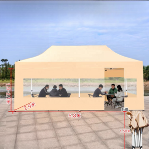 Auvent pop-up pliable avec cadre en aluminium de luxe, avec publicité imprimée personnalisée pour tentes de salons commerciaux
