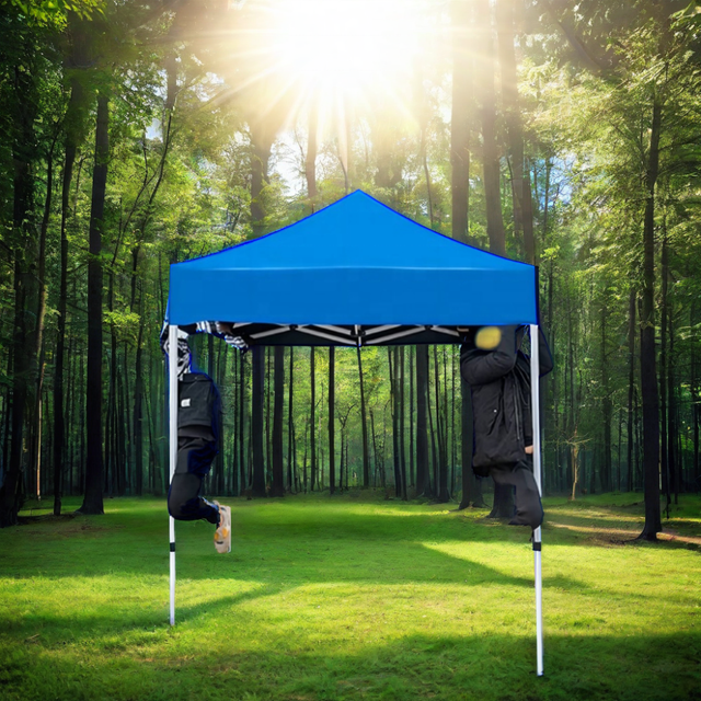 Tente auvent à cadre Hexagonal en diamant de haute qualité, pour affichage publicitaire extérieur, Techniques d'impression UV, événements de salon commercial