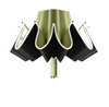 23 pouces 10k Double couche ventilée trois parapluie pliant Portable enduit d'argent parapluie automatique étanche