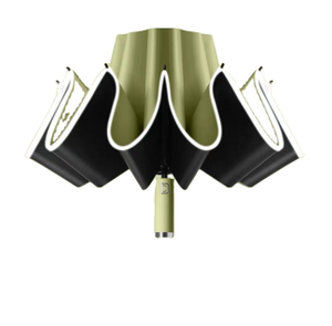 23 pouces 10k Double couche ventilée trois parapluie pliant Portable enduit d'argent parapluie automatique étanche