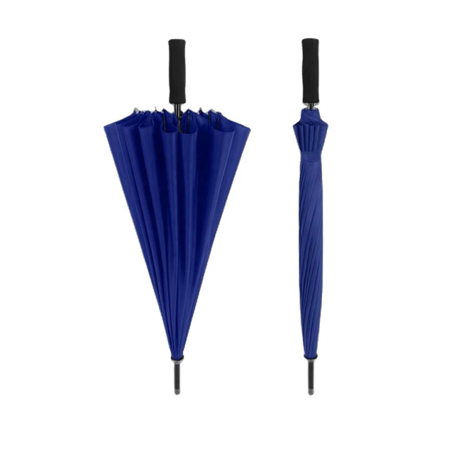 Ouverture automatique promotionnelle faite sur commande de poignée droite d'EVA de parapluie de fibre de verre de 27 pouces