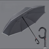 Nouveau parapluie de voiture inversé avec Logo personnalisé Double couche à l'envers conception de poignée en forme de C parapluie de pluie inversé pliant inversé