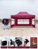 Commerce de gros logo personnalisé imprimé pop up chapiteau tente de fête pliante pour l'assurance fabriquée à partir de polyester et de nylon durables