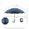 Pare-soleil automatique de créateur de mode personnel, logo personnalisé, compact, portable, coupe-vent automatique, 3 parapluies pliants