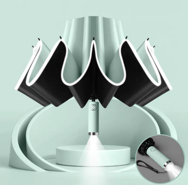 23 pouces 10k Double couche ventilée trois parapluie pliant Portable enduit d'argent parapluie automatique étanche