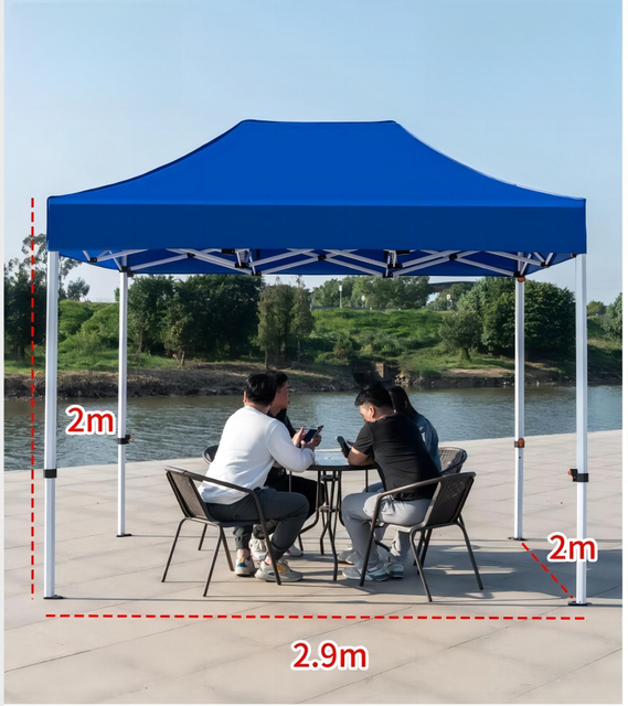 Tente pliante pour salon commercial, auvent Pop-Up, impression personnalisée de publicité extérieure 2x3M, exposition d'événements