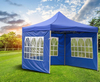 Tente à auvent Pop-Up pliante en acier, Portable, étanche, avec impression de logo personnalisable, événements avec paroi latérale de fenêtre
