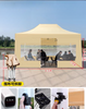 Auvent pop-up pliable avec cadre en aluminium de luxe, avec publicité imprimée personnalisée pour tentes de salons commerciaux
