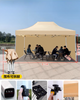 Tente d'événement Pop-up imprimée sur mesure, cadre en aluminium, paroi latérale en tissu et couverture en Polyester, tentes d'exposition imperméables en aluminium