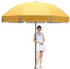 Conception personnalisée de haute qualité avec impression de logo Sun Smart promotionnel pour la publicitéParapluie de plage extérieur pliant