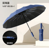 Parapluie irisé à ouverture automatique, Logo personnalisé 16K, Parasol coupe-vent de Golf pour adulte