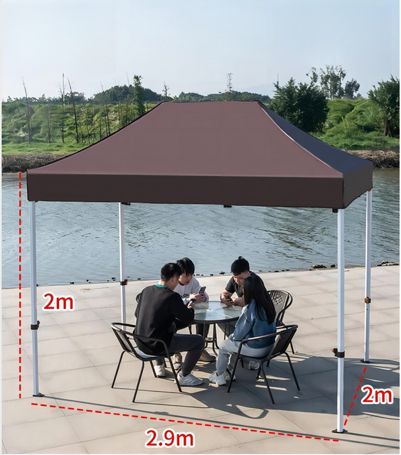 Tente pliante pour salon commercial, auvent Pop-Up, impression personnalisée de publicité extérieure 2x3M, exposition d'événements