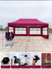 Grand Gazebo pliable personnalisé, tente de fête, auvent extérieur, pare-soleil de jardin, salon commercial, auvent Pop-Up, cadre Hexagonal en diamant
