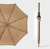 Parapluie de golf droit semi-automatique coupe-vent double couche pongé personnalisé en usine paraguay sombrillas différentes poignées
