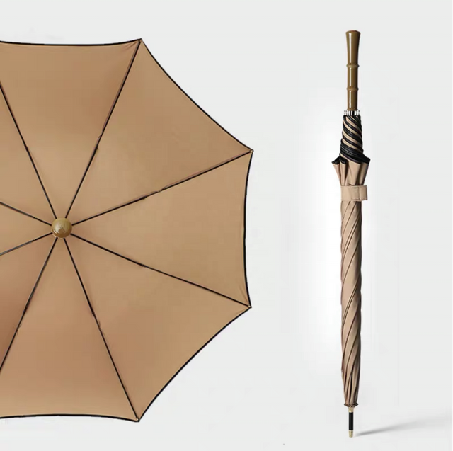 Parapluie de golf droit semi-automatique coupe-vent double couche pongé personnalisé en usine paraguay sombrillas différentes poignées