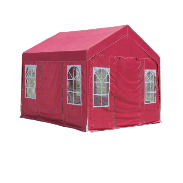 Gazebo de tente pliante en tuyau galvanisé en usine, tente à auvent pop-up facile