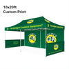Tente auvent Pop-Up 10x20 de haute qualité, abri en vinyle instantané robuste et personnalisable, tente publicitaire à parois latérales durables